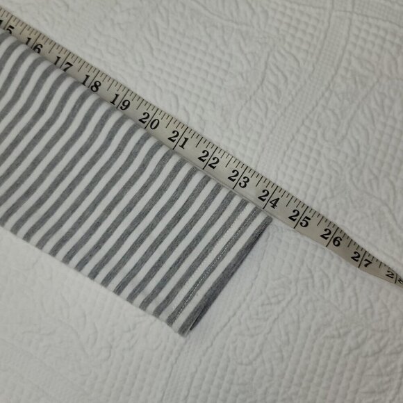 49. Andree by Unit Coat White Gray Striped Sz S - Picture 5 of 7